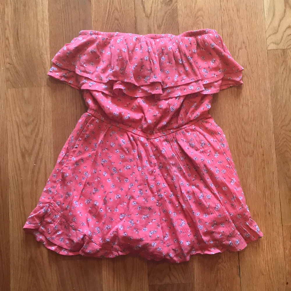 Abercrombie ruffle top romper